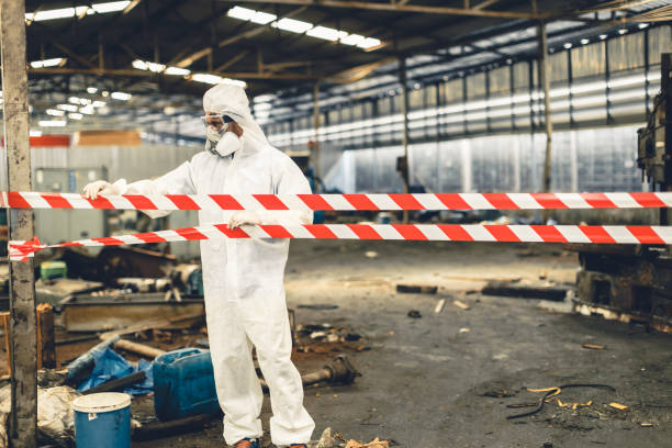 Professional Drug Lab Cleanup technician working in New Castle, IN